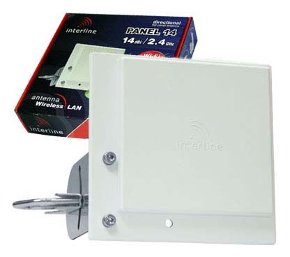 Interline PANEL 14dBi antena wifi direccional 2.4GHz