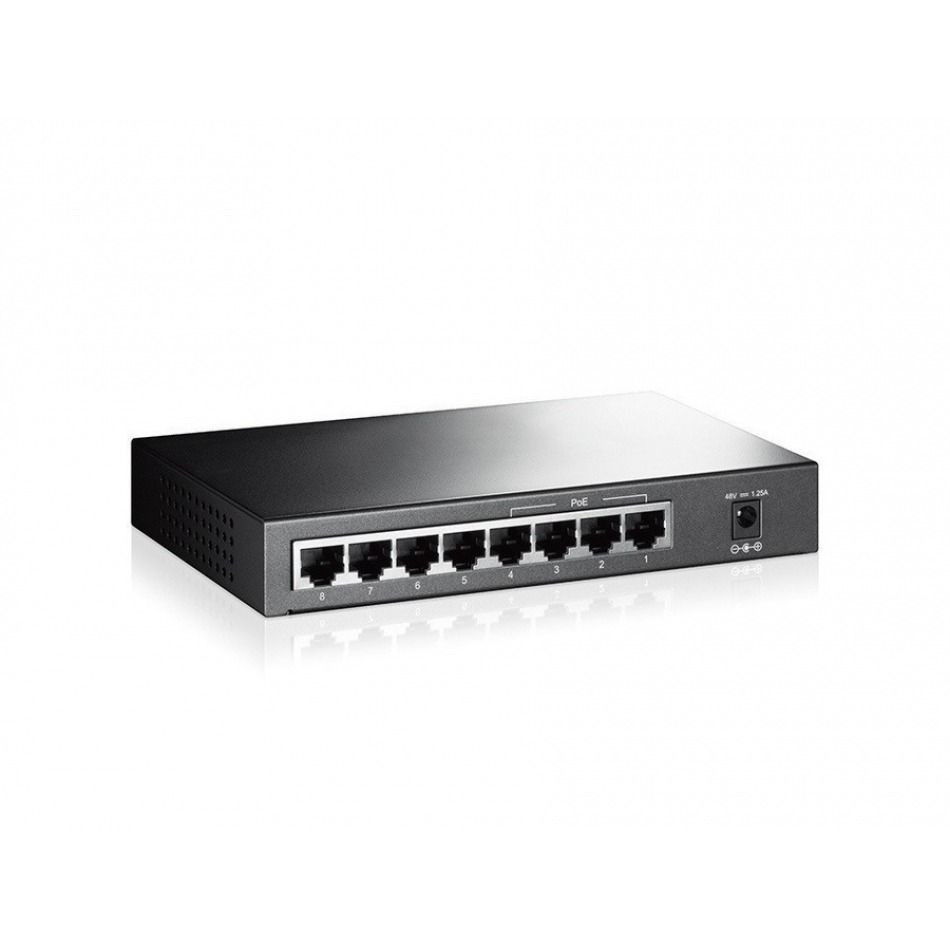 TP-LINK TL-SF1008P switch 8 puertos Ethernet 10/100Mbps 4 puertos PoE trasera