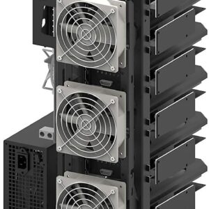Frame Case Mining RIG-V6 Black Professional for Ethereum/Ravencoin - Made in Italy - Frame Only
